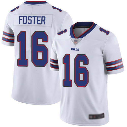 Men Buffalo Bills #16 Robert Foster White Vapor Untouchable Limited Player NFL Jersey